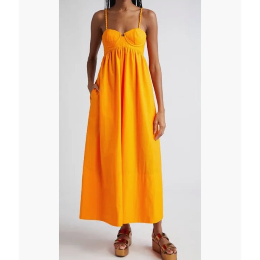 FARM Rio Bright Orange Dress sleeveless